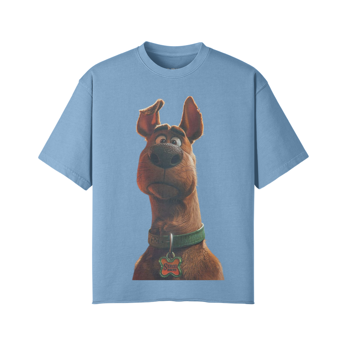 Scooby 260GSM Unisex Faded Raw Hem T-shirt