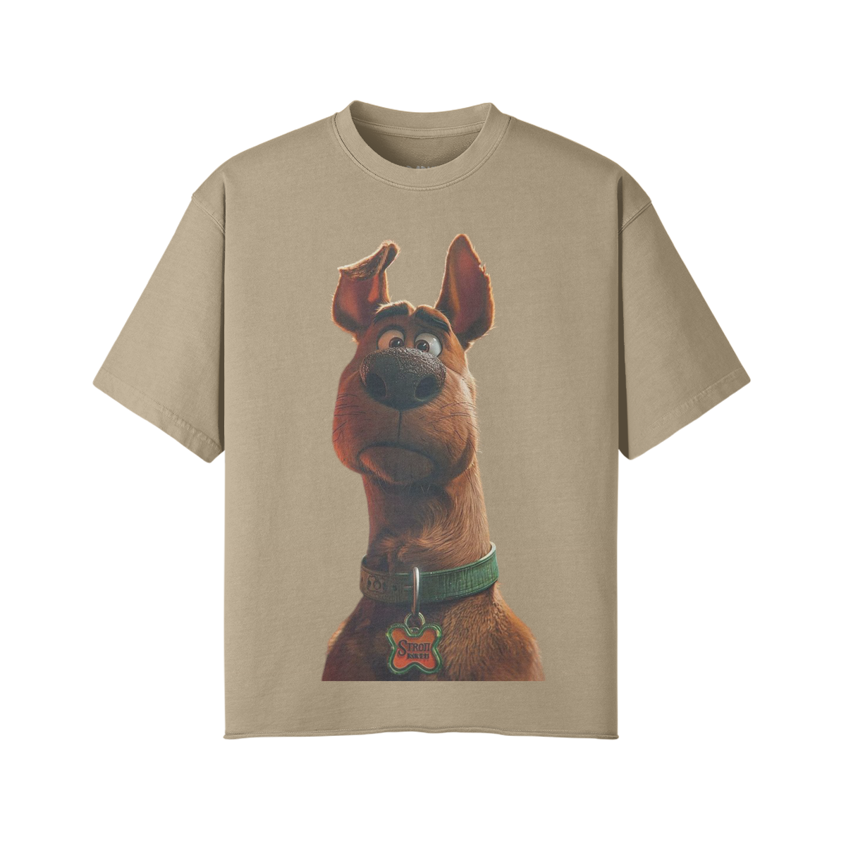 Scooby 260GSM Unisex Faded Raw Hem T-shirt