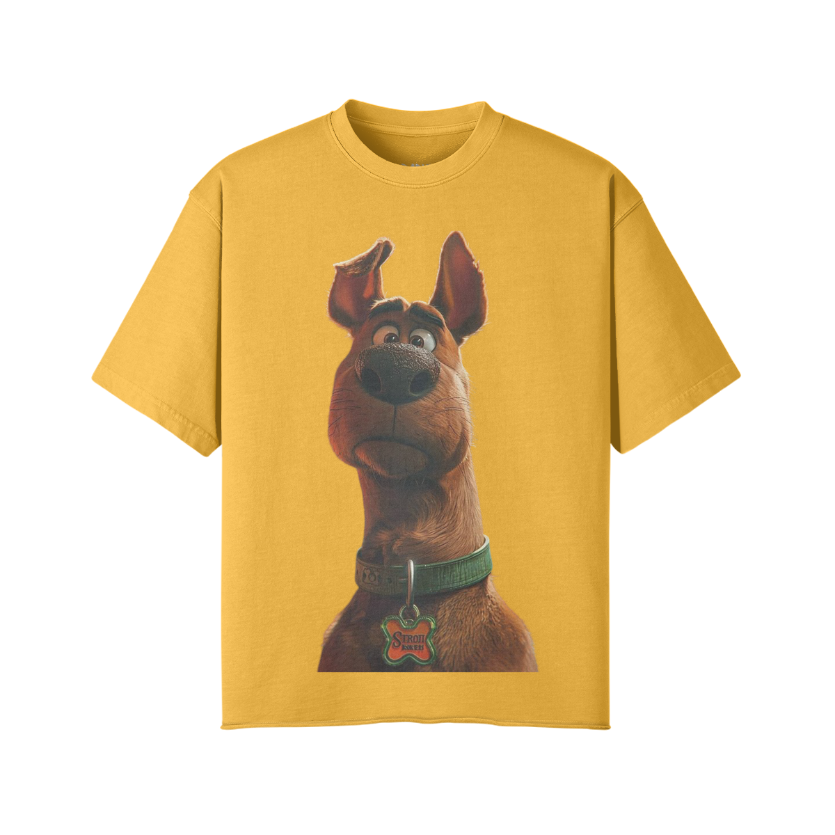 Scooby 260GSM Unisex Faded Raw Hem T-shirt