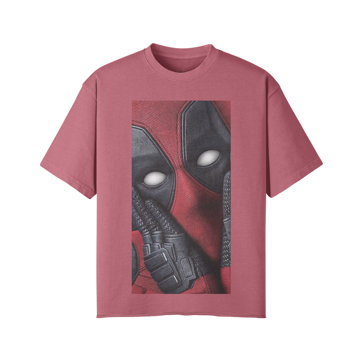 Deadpool 260GSM Unisex Faded Raw Hem T-shirt