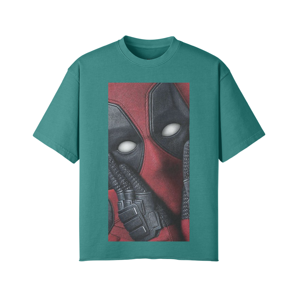 Deadpool 260GSM Unisex Faded Raw Hem T-shirt