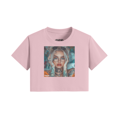 Graphic 200GSM Women's Crop Top T-shirt