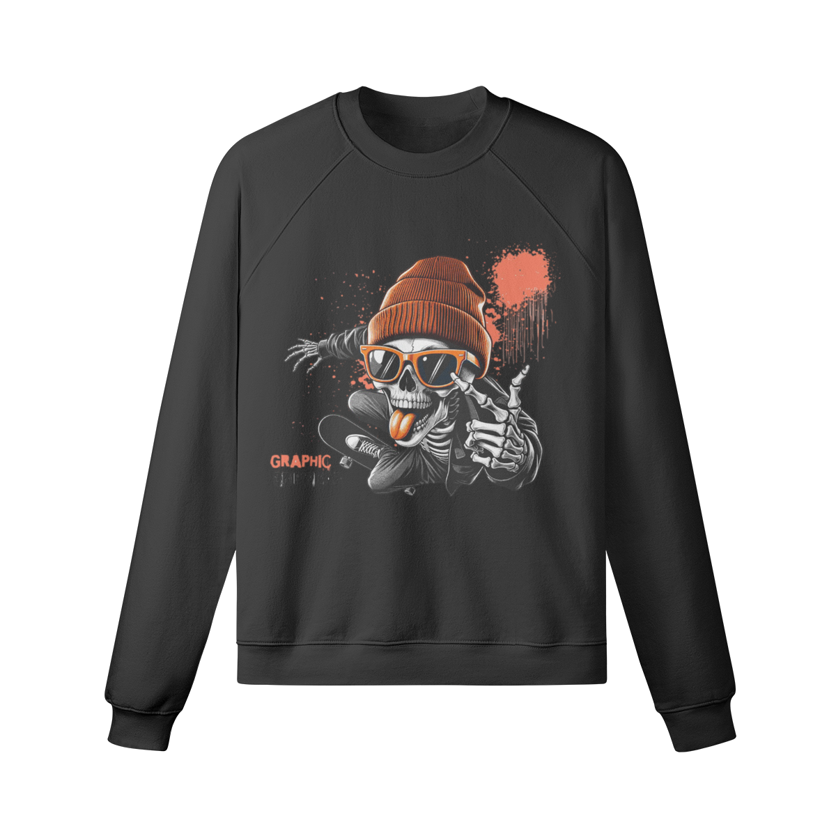 Graphic 380GSM Unisex Heavyweight Fleece-lined Sweatshirt