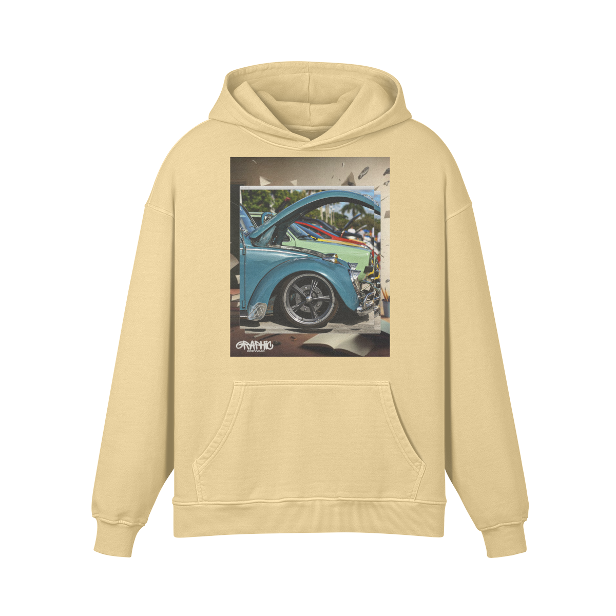 Graphic 440GSM Unisex Super Heavyweight Oversized Retro Hoodie