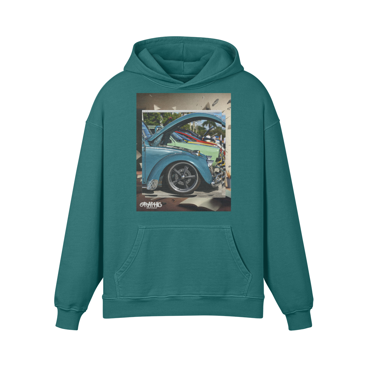 Graphic 440GSM Unisex Super Heavyweight Oversized Retro Hoodie