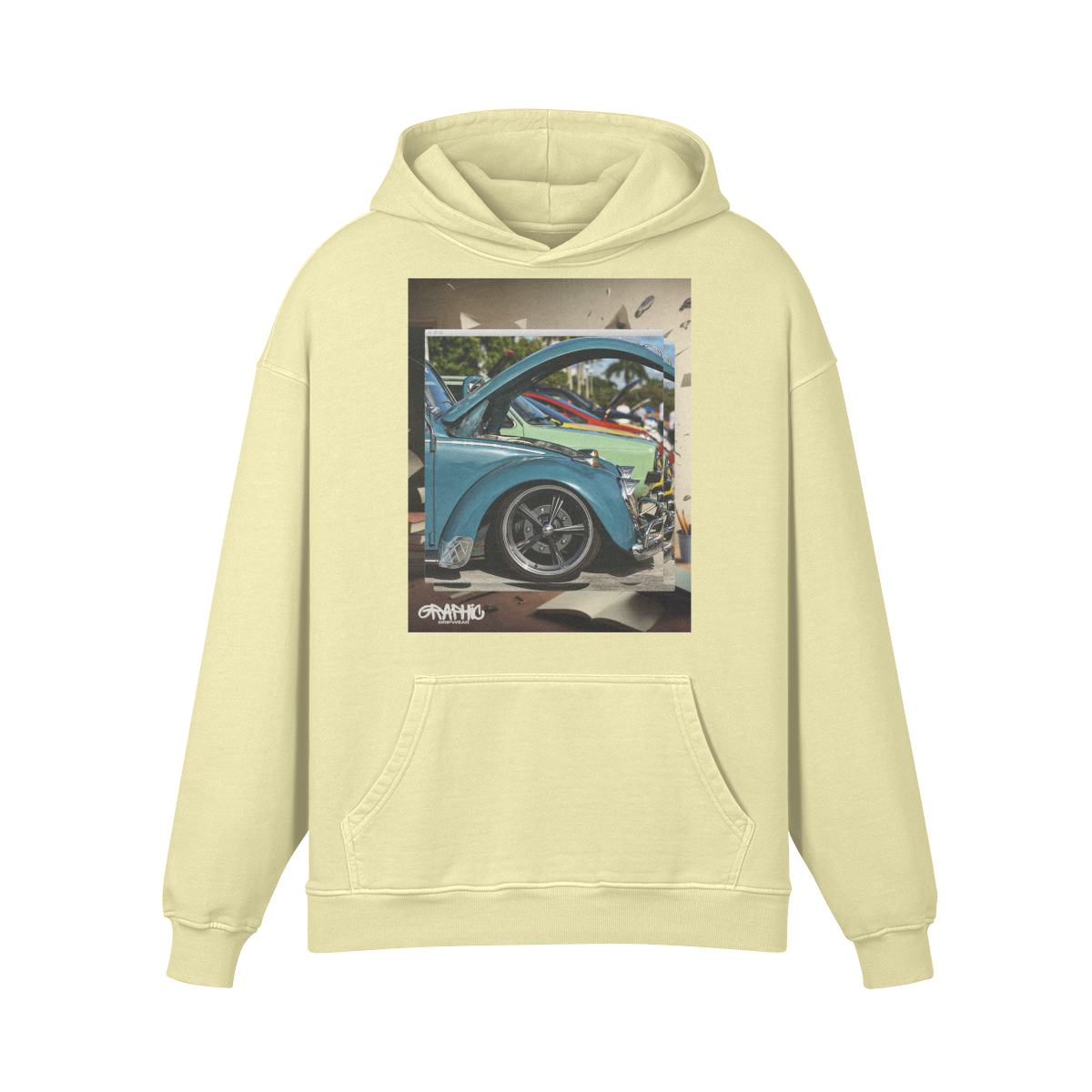 Graphic 440GSM Unisex Super Heavyweight Oversized Retro Hoodie