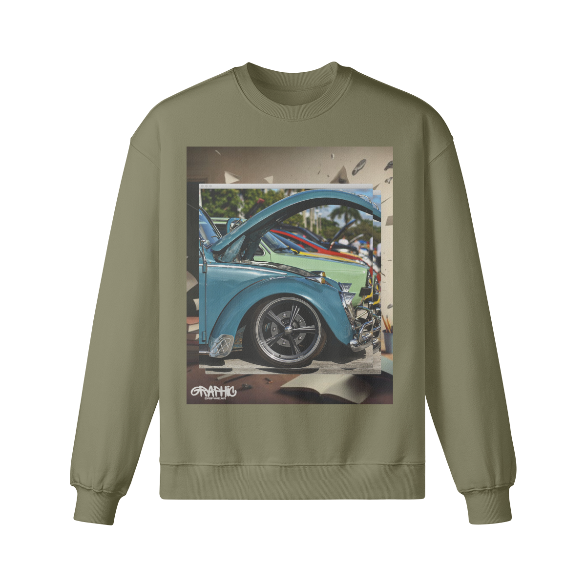 Graphic 380GSM Unisex Heavyweight Fleece-lined Sweatshirt